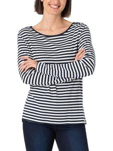 Лонгслив Timezone, цвет weiß/dunkelblau