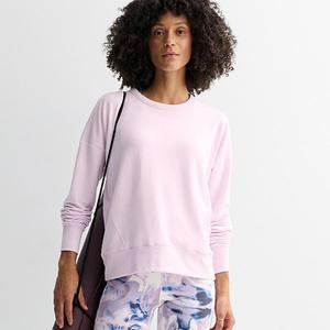 Женский топ с круглым вырезом из френч тери Tek Gear, Petal Pink