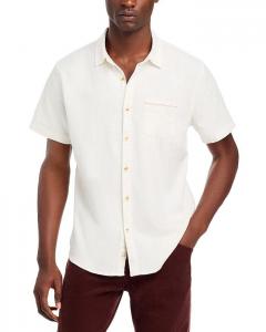 Классическая эластичная рубашка с кромкой Marine Layer, слоновая кость/кремовый