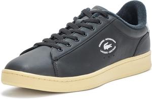 Lacoste мужские кожаные кроссовки Carnaby Set, Black & Light Yellow