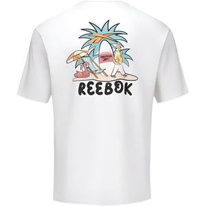 Reebok Футболка унисекс небеленая белая