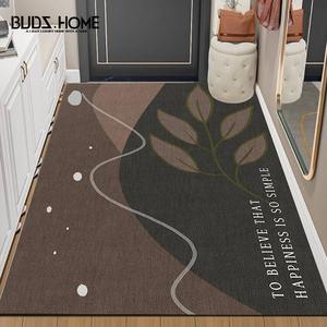 Budis Ковер 60х90 см из ПВХ, для прихожей, водостойкий, с узором "морская водоросль"