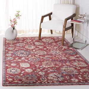 Ковер SAFAVIEH, 161 x 229 см, Heirloom Collection, Rust & Ivory, традиционный восточный дизайн, не линяет и прост в уходе, идеален для помещений с высокой проходимостью в гостиной, спальне (HRL718P)