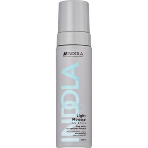 Мусс для волос light mousse Indola, объем 200 мл