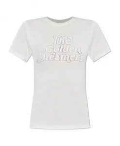 Футболка «Золотые мечтатели» Golden Goose, бежевый