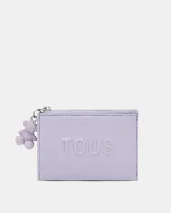 Кошелек и картхолдер с застежкой-молнией Tous, сиреневый