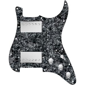 920d Custom HH Loaded Pickguard для страт с никелевыми хамбакерами Smoothie и жгутом проводов S3W-HH Black Pearl