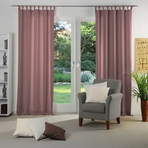 Штора Dim out с петлями, 1 шт., по размеру Wirth, сиреневый