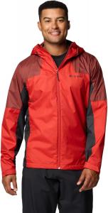 Водонепроницаемая куртка-дождевик Columbia Men's Inner Limits III, Sail Red/Spice/Black