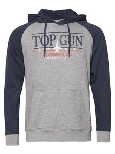 Толстовка TOP GUN Hoodie TG24037, цвет grey-melange/navy