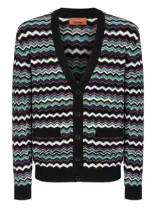 Кардиган с шевронным узором Missoni, синий