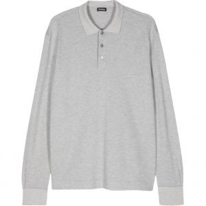 Zegna поло из тонкого трикотажа Ermenegildo Zegna, серый