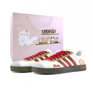 Adidas VL COURT 20 Instant Wealth Износостойкие низкие кроссовки в стиле немецкой армии, унисекс, красные