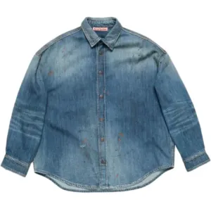 Acne Studios Футболка Unisex Blue Moderate