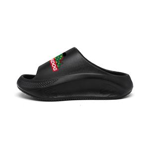 Детские шлепанцы: противоскользящие, противоударные, дышащие, легкие, амортизирующие BOBDOG, черный