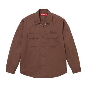Рубашка Supreme Snow White Work Shirt, Brown