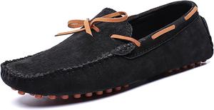 Мужские повседневные лоферы, стильные вождение мокасины, удобные кроссовки Generic, черный