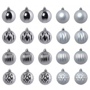 Елочное украшение, елочная игрушка серебристого цвета, 7 см IKEA Vinterfint