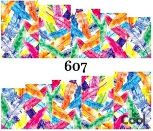 Водные наклейки для ногтей - №607, Raisin