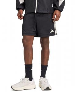 Мужские спортивные шорты Stadium с тремя полосками и жаккардовым узором, на завязках Adidas, Black