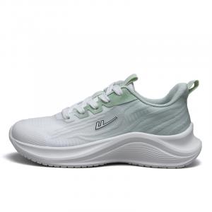 WARRIOR Женские беговые кроссовки низкие фиолетово-сине-розовые с бело-травянисто-зеленым, цвет White Grass Green