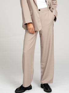 Брюки свободного кроя TEESHOPPEN, бежевый