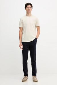 Хлопковая футболка Boss, бежевый