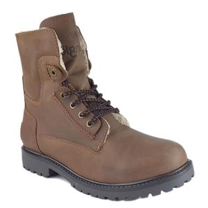 Кожаные сапоги-авиаторы на шнуровке с флисовой подкладкой Wrangler, коричневый