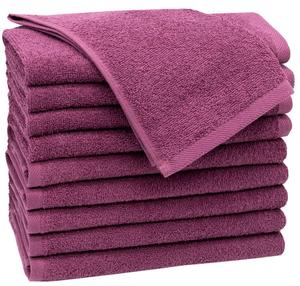 Гостевое полотенце Zollner 00000086 10er-Set, бордо