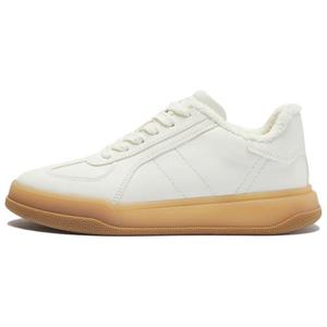 LE SAUNDA Кремово-белые женские скейтерские кеды OWL, цвет Cream White OWL