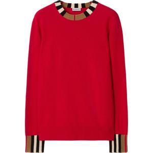 Burberry Свитер Women's Rose Red Crew Neck Moderate Others