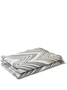 Одеяло с узором зигзаг (190 см x 130 см) Missoni Home, нейтральный