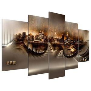 Картина из акрилового стекла Artgeist Lost City, 50 см, коричневый