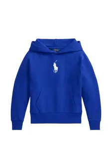 Худи с карманом-кенгуру Polo Ralph Lauren Kids, синий