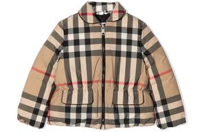 Детский пуховик Burberry, цвет Brown