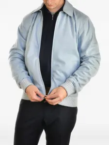 Кашемировая куртка-рубашка Kiton, синий