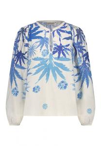 Блуза Fabienne Chapot Blouse, цвет Blue/Off white