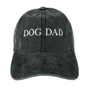 Мужская бейсболка Dog Dad из стираного хлопка David & Young, черный