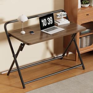 Стол компьютерный складной 60x40 см одноуровневый, цвет Walnut, Shukeyijia
