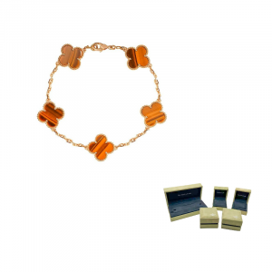 Браслет Alhambra Four Leaf Lucky из 18-каратного золота для женщин Van Cleef & Arpels, bracelet