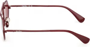Солнцезащитные очки MaxMara MM0165 69S блестящего бордового цвета 60/14/135 для женщин