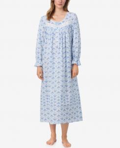 Женская балетная ночная рубашка с длинными рукавами Eileen West, Ribbon Print