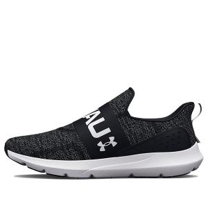 Кроссовки surge 3 slip 'black white' Under Armour, черный