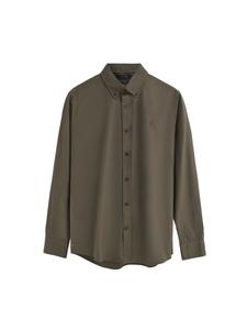 Рубашка на пуговицах классического кроя Polo Club, хаки