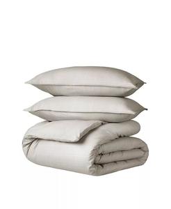 Комплект пододеяльников с двойной щеткой, размер Queen Bare Home, серый