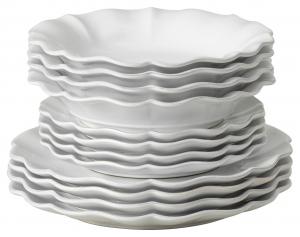 Costa Nova Набор посуды Белый РОЗОВЫЙ 12 предметов 4 персоны