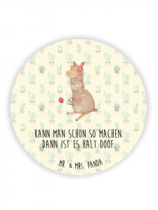 Mr. & Mrs. Panda Магнит на холодильник в виде цветка альпаки с надписью, выполненный в цвете кактуса