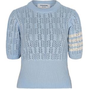 Футболка с узором пойнтеле THOM BROWNE, голубой