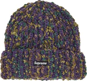 Шапка Supreme Chenille 'Dark Purple', фиолетовый