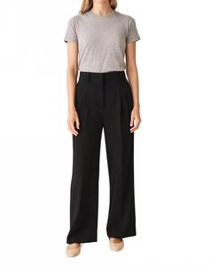 Широкие брюки черного цвета Suncoo, черный